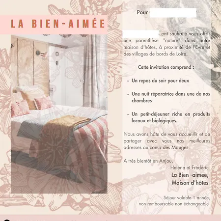 Bed and breakfast La Bien-aimée